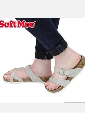 Birkenstock Style Soft Moc Sandals Mismatched Size